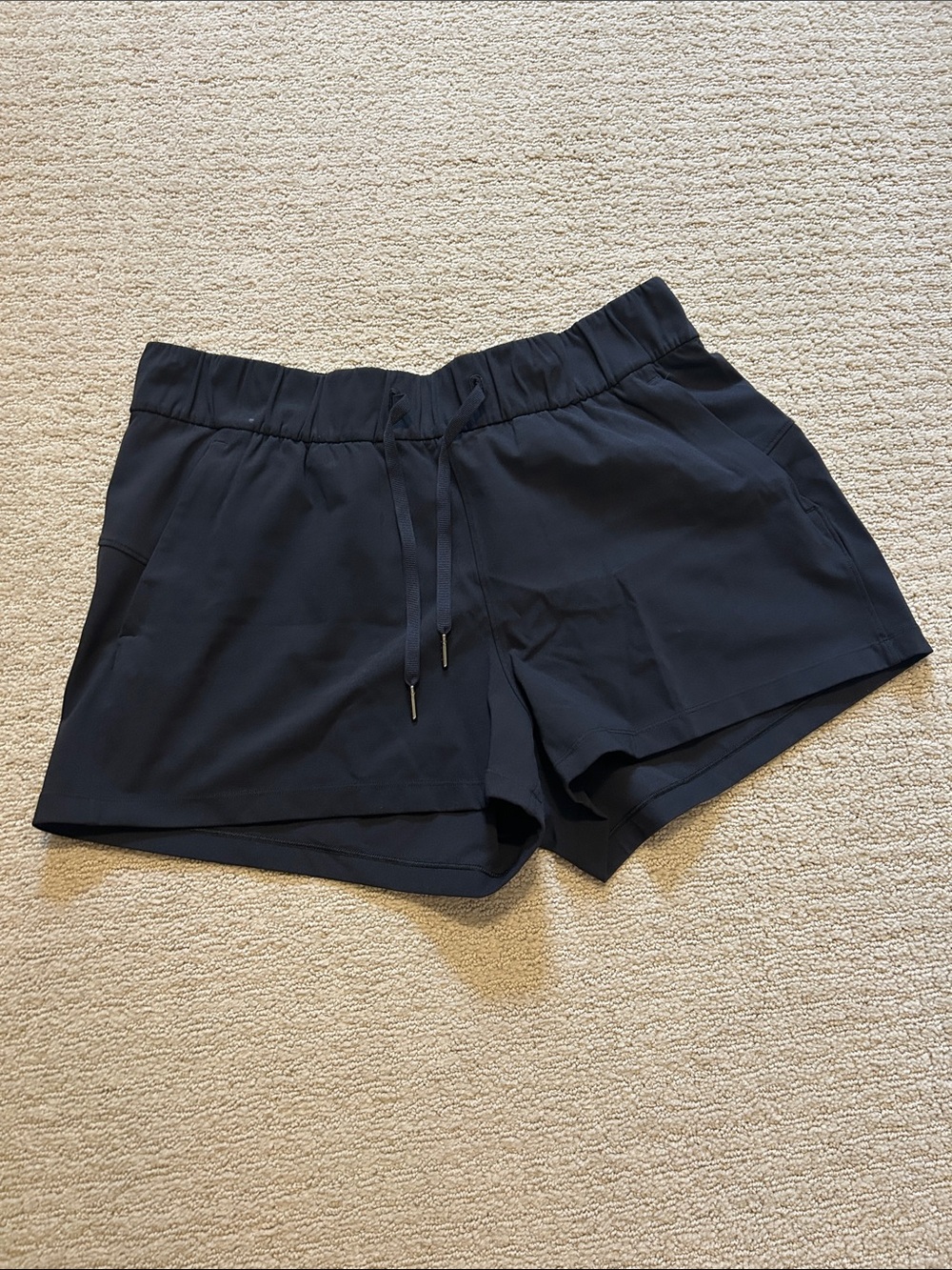 Women's Black Drawstring Casual Shorts